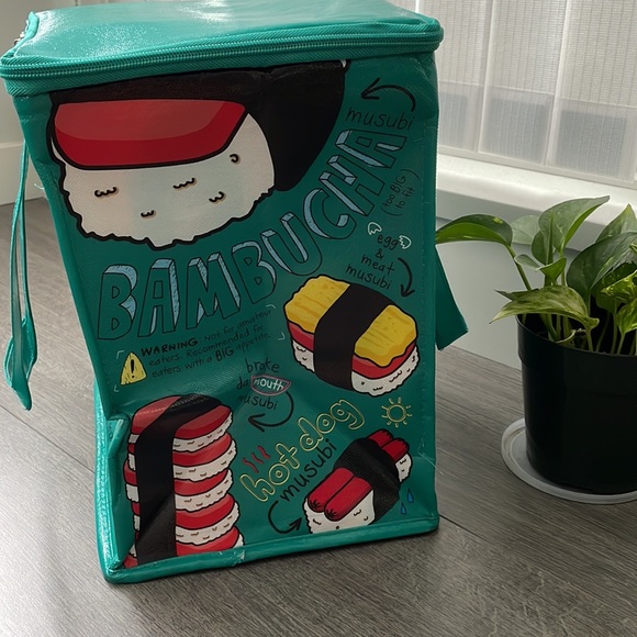 ✨SOLD✨ NWOT Cute Hawaiian Spam Musubi Insulated Cooler Bag - Picture 3 of 7